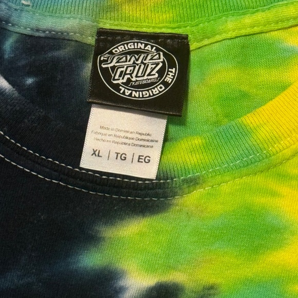Santa Cruz Skateboards  | Women's Tie Dye T Shirt | Size XL - Picture 8 of 9